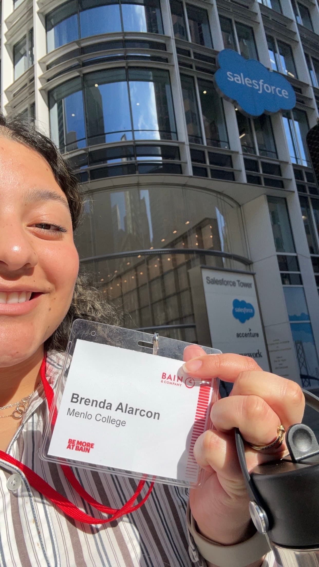 Brenda at Bain & Company event